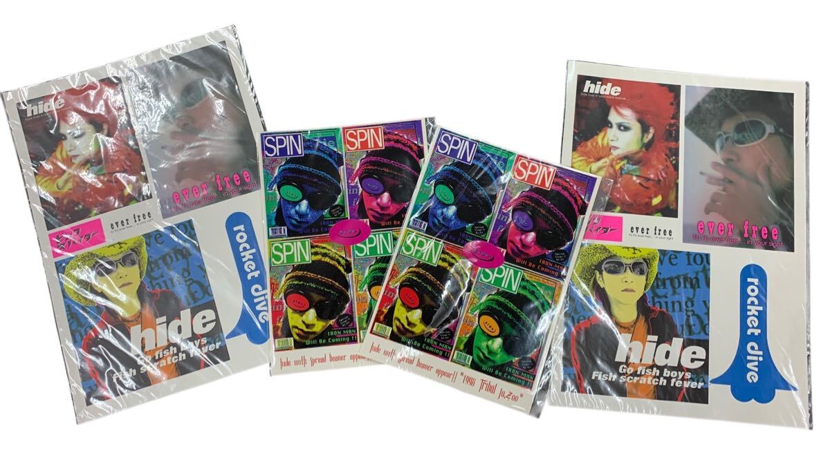 1円スタート 20429 X JAPAN hide TELL ME hideと見た景色 ビニールショルダー Tシャツ ミニタオル 激レア 未使用 オフィシャルグッズ