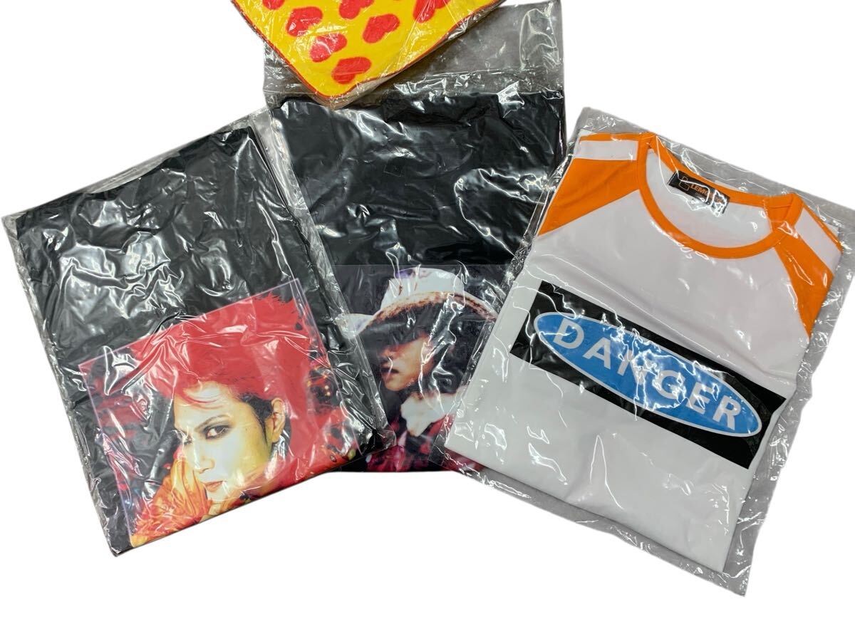 1円スタート 20429 X JAPAN hide TELL ME hideと見た景色 ビニールショルダー Tシャツ ミニタオル 激レア 未使用 オフィシャルグッズ