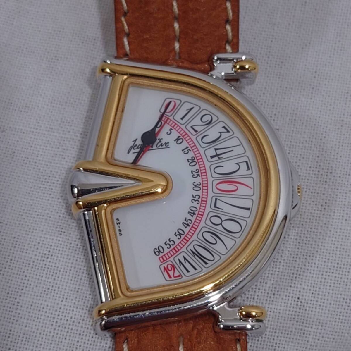 【希少】Jand'Eve ジャンイブ セクトラ レトログラード 腕時計【ブランド 時計 クォーツ お灑落 カッコいい QZ アンティーク 貴重 レア】48