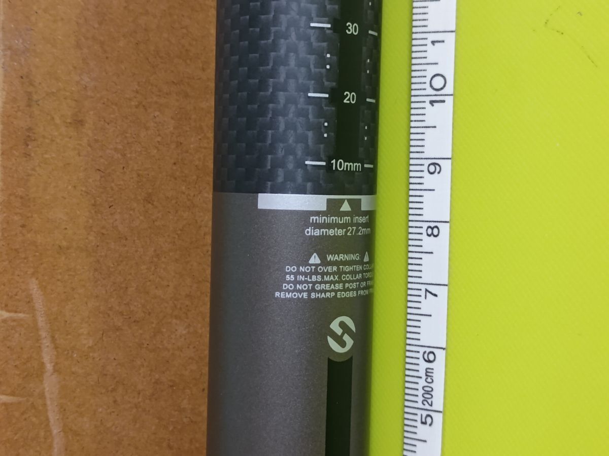 中華カーボンシートポスト 27.2mm/35cm Toseek_画像6