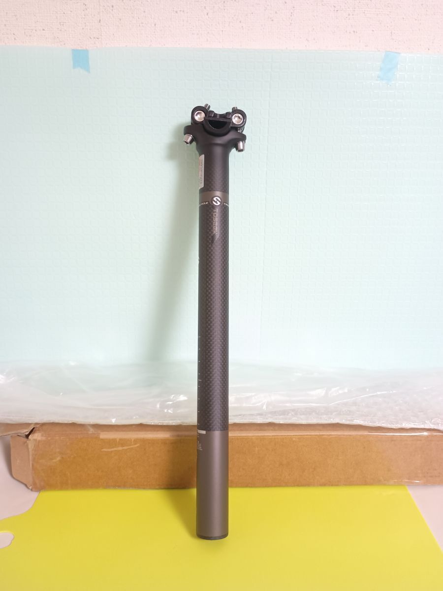 中華カーボンシートポスト 27.2mm/35cm Toseek_画像1