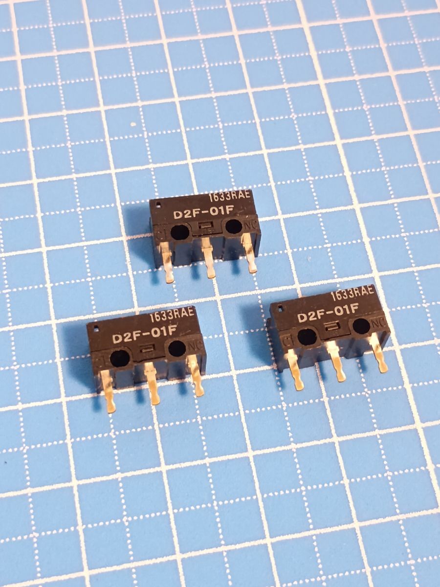 3個 omron D2F-01F マイクロスイッチ_画像1