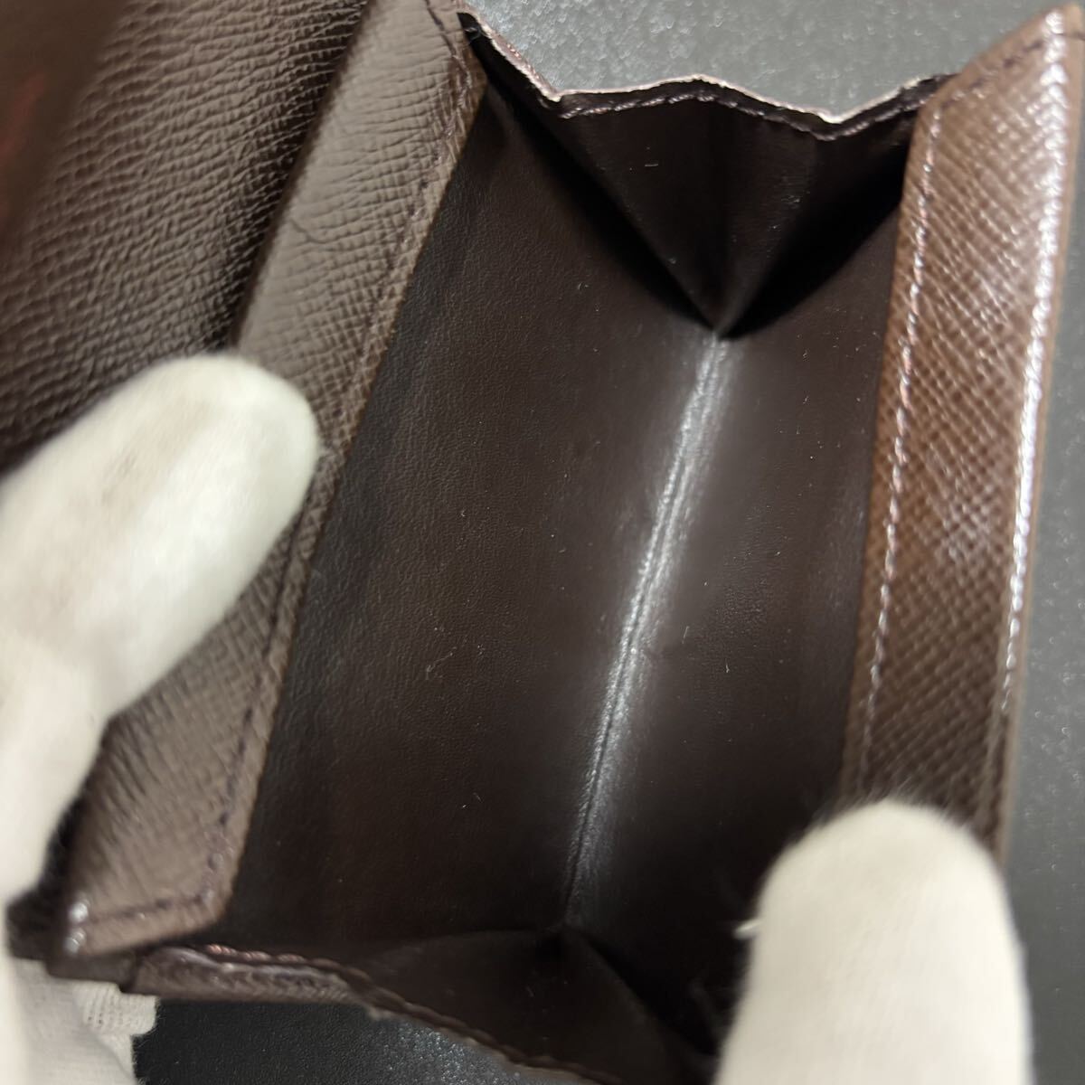 r3 ポルトモネプラ ルイヴィトン ダミエエベヌ コインケース 小銭入れ LOUIS VUITTON_画像5