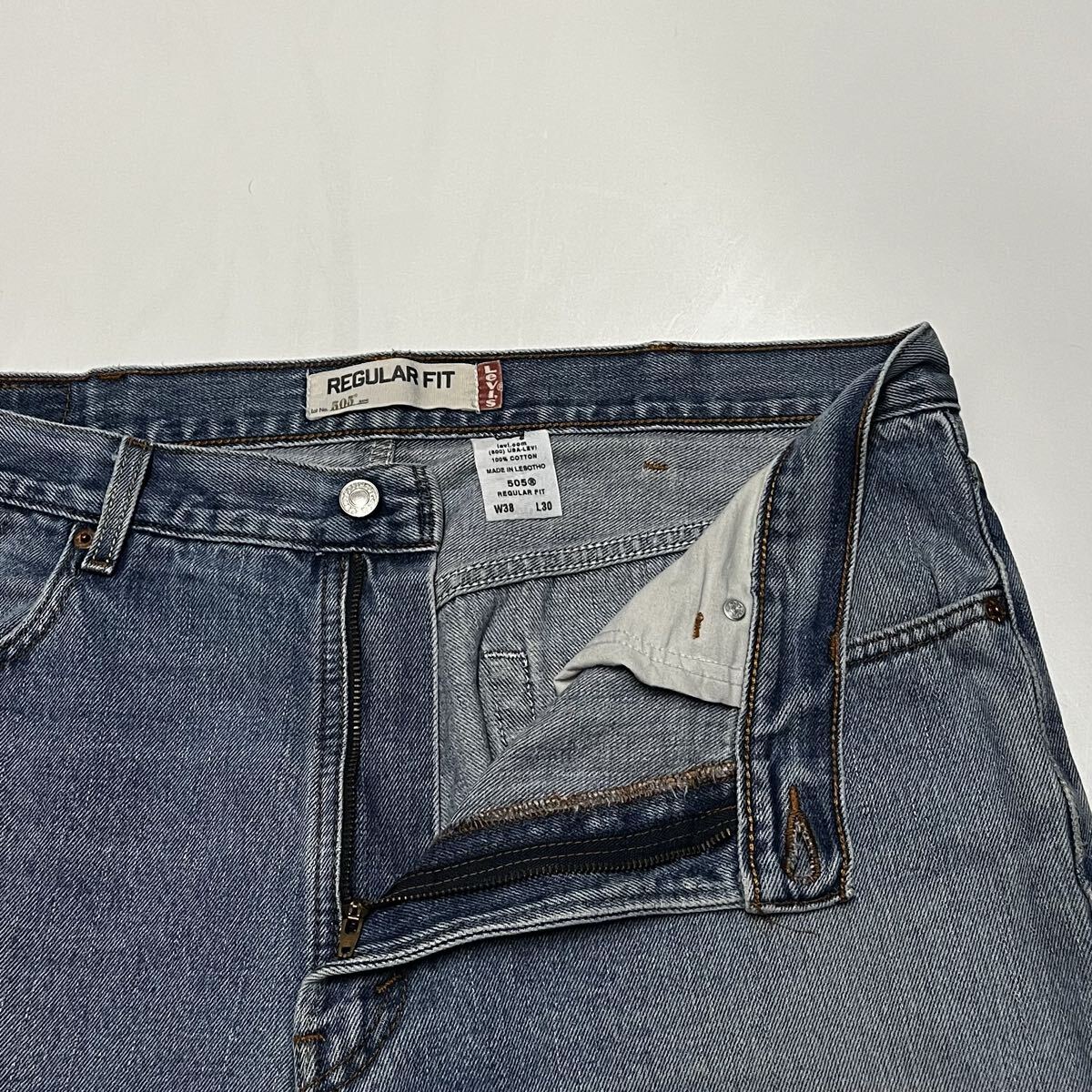 Levi’s リーバイス 505 レギュラーフィットストレートジーンズ デニムパンツ 00505-4886 W38 L30_画像6