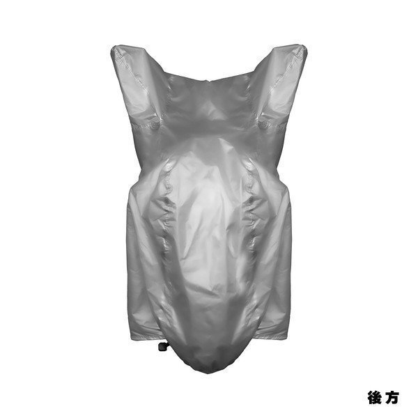 大坂繊維資材 INFIMO IMA91205 INFIMO 鍵穴付タフタバイクカバー カバーパッド入 軽くて扱いやすい、シンプルカバー シルバー 3Lサイズ