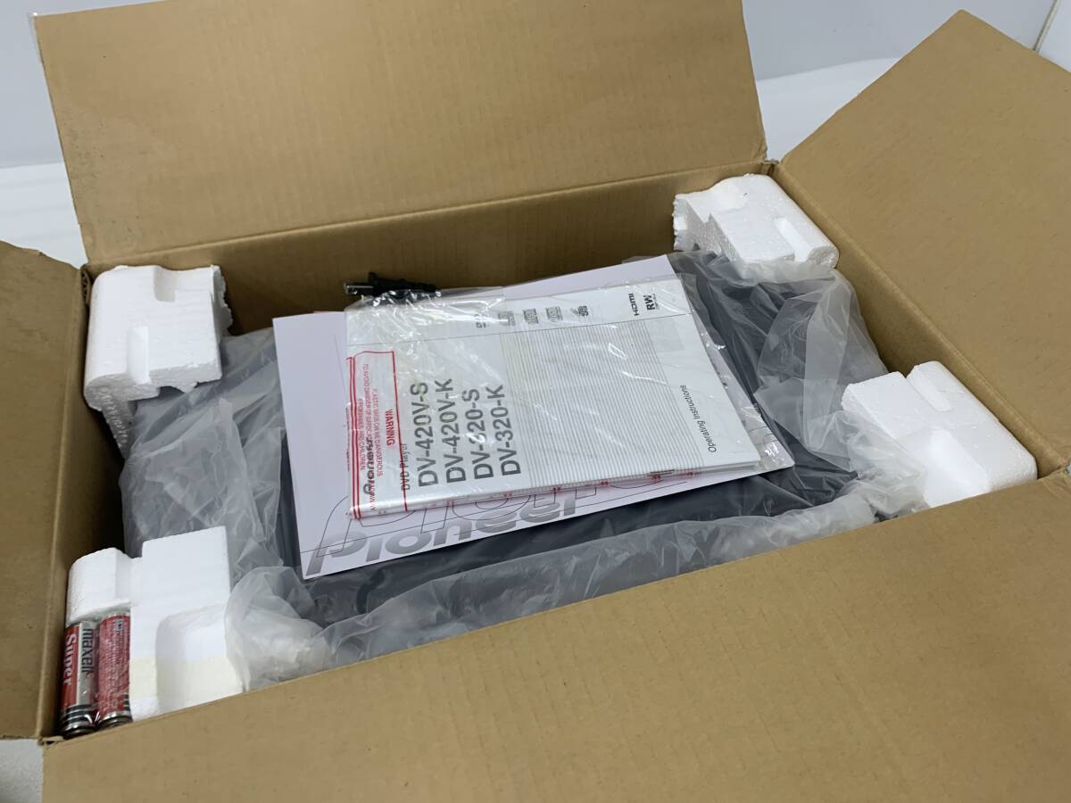 303☆保管品　Pioneer　DV-420V-K　パイオニア　DVDプレーヤー　確認(rèn)の為開封　寫真追加あり◆