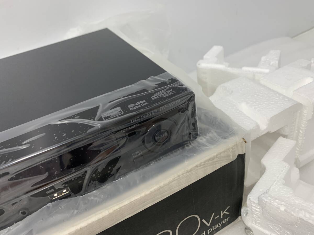 303☆保管品　Pioneer　DV-420V-K　パイオニア　DVDプレーヤー　確認(rèn)の為開封　寫真追加あり◆