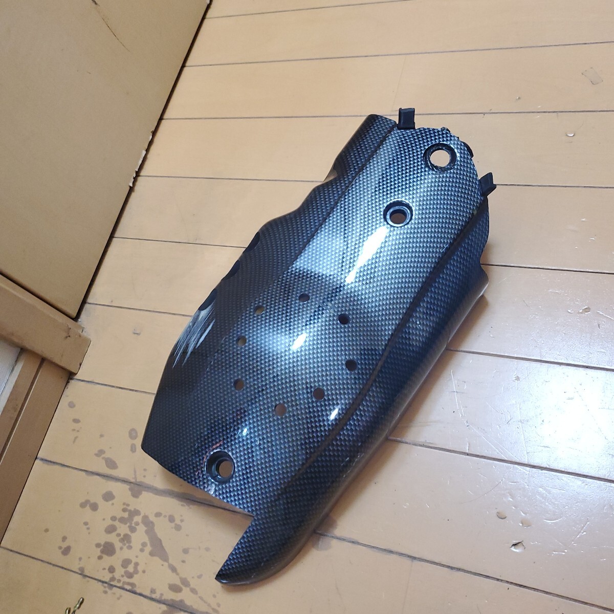 ヤマハ シグナスX カーボン調クランクケースカバー 加工品 SE44J_画像2