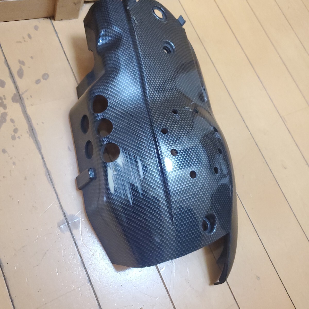 ヤマハ シグナスX カーボン調クランクケースカバー 加工品 SE44J_画像3