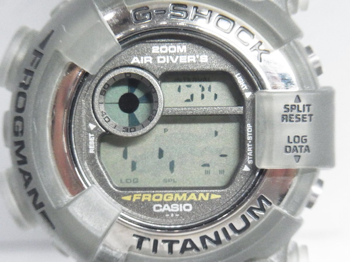 1円～【不動(dòng)】カシオ CASIO G-SHOCK フロッグマン DW-8200 1294 エア?ダイバーズ200ｍ スポーツウォッチ メンズ 腕時(shí)計(jì) クオーツ デジタル