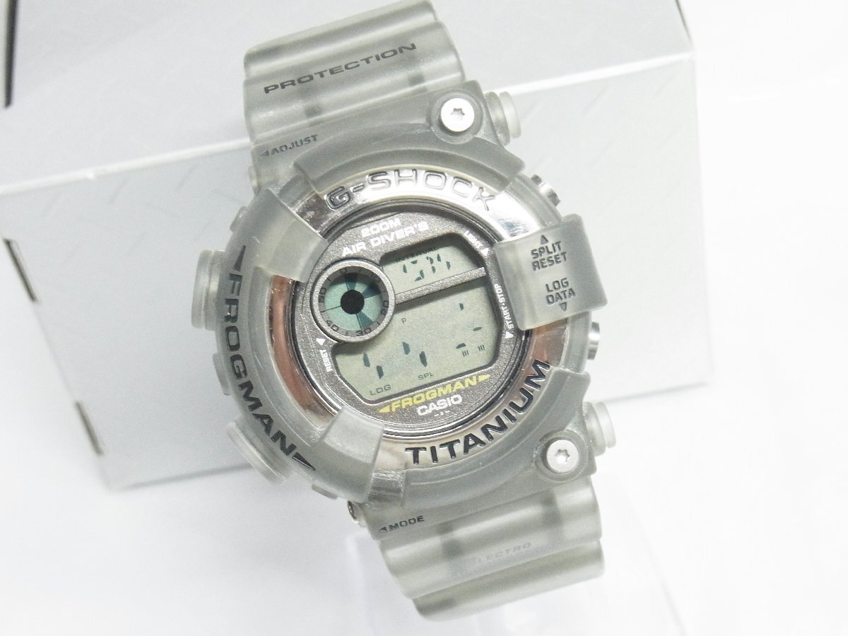 1円～【不動(dòng)】カシオ CASIO G-SHOCK フロッグマン DW-8200 1294 エア?ダイバーズ200ｍ スポーツウォッチ メンズ 腕時(shí)計(jì) クオーツ デジタル