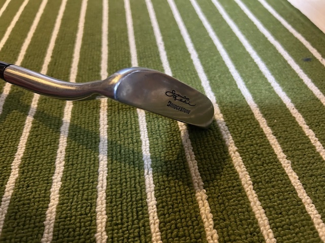 ブリジストン ジャンボ尾崎 L字ロングネックパター HARMOTEC GOLD HT-36 LK 34インチ_画像1