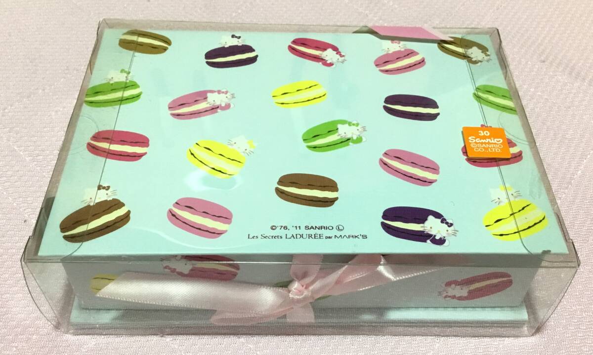 ハローキテ?！頛ADUREE ラデュレコラボケース入りレターセット　2011年