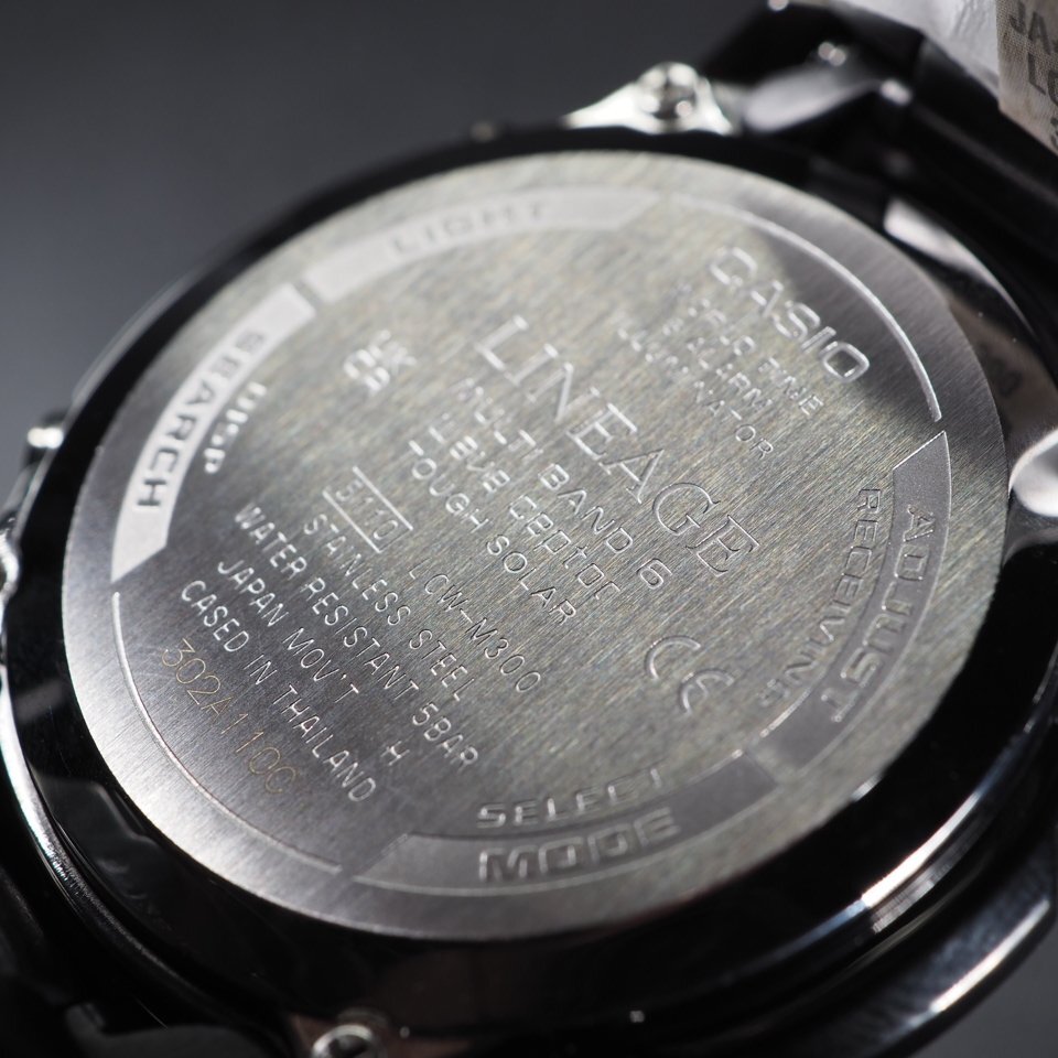 ◆未使用/超美品/1円~◆ CASIO カシオ LINEAGE リニエージ LCW-M300DB-1AJF 電波ソーラー 未使用 保管品 デジアナ 腕時計 「27683」