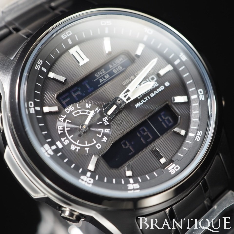 ◆未使用/超美品/1円~◆ CASIO カシオ LINEAGE リニエージ LCW-M300DB-1AJF 電波ソーラー 未使用 保管品 デジアナ 腕時計 「27683」