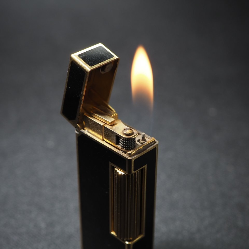 ◆1円～◆ dunhill ダンヒル ローラーガスライター GP 著火◎ ケース USED 喫煙グッツ ライター 「27667」