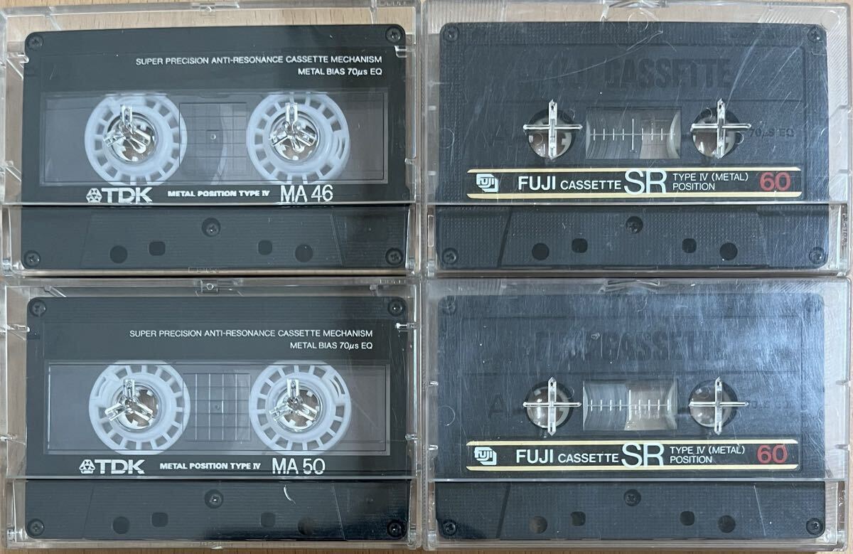 TDK MA FUJI SR メタルポジション カセットテープ TYPEⅣ 4本セット メタルテープの画像1