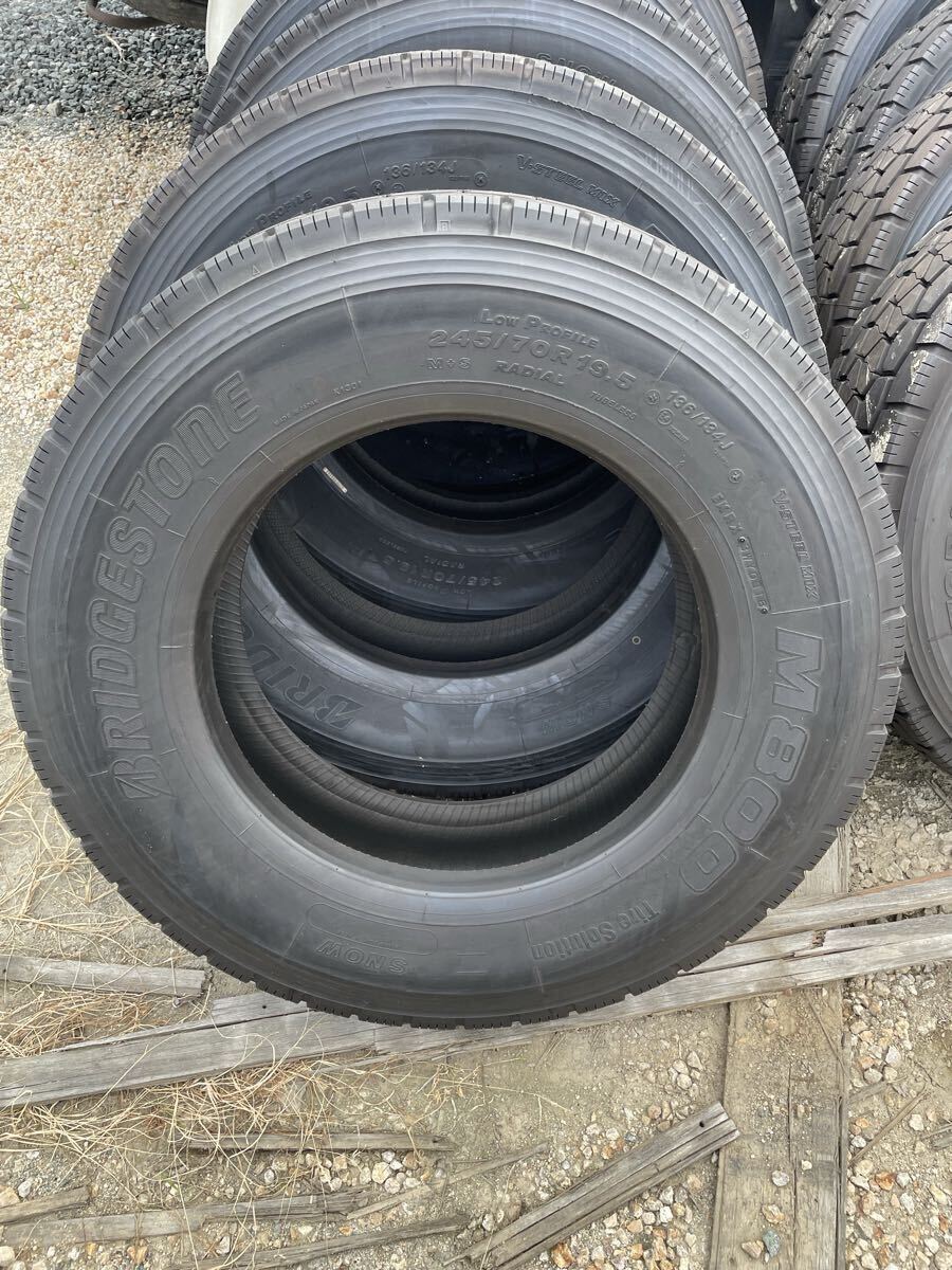 ブリヂストン　245/70R19.5 M800 未使用　9本セット　BRIDGESTONE ミックスタイヤ　2018制