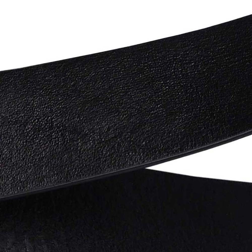 エンポリオアルマーニ レザーベルト Y4S196-YDC0G-80001 サイズ：85ｃｍ シルバー BLACK ブラック しわ有_画像4