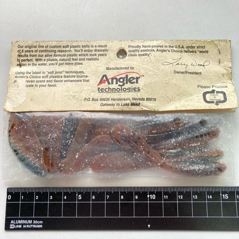 815117 新品 アングラーズチョイス ママスプリットテールビーバー １０本 #ブルーウィニー～ ANGLER'S CHOICE 上州屋 オールド品_画像2