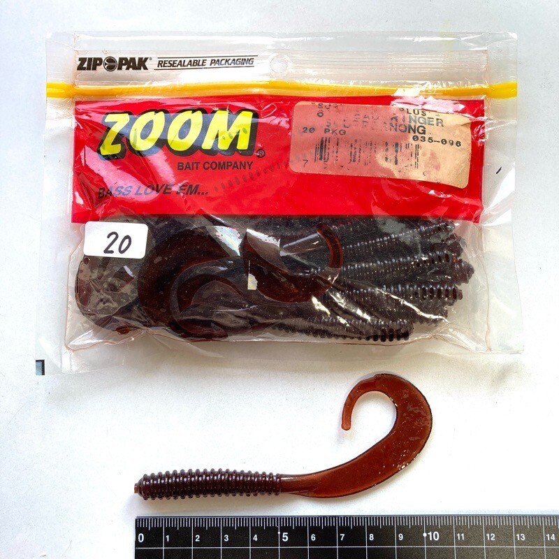 815419 新品 ZOOM/ZBC 6インチ デッドリンガー ２０本 ＃スカッパノン ZOOM BAIT COMPANY ズーム カーリーテール リボンテール_画像1