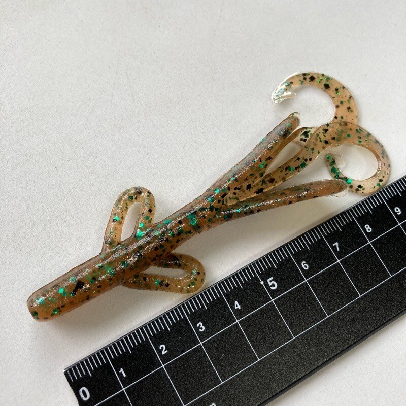 815428 新品 ZOOM/ZBC ベビーブラッシュホッグ 12本 旧マテ #パンプキングリーン ZOOM BAIT COMPANY ズーム ベイビーブラッシュホグ_画像2