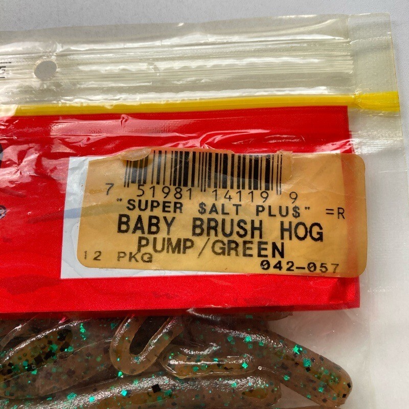 815428 新品 ZOOM/ZBC ベビーブラッシュホッグ 12本 旧マテ #パンプキングリーン ZOOM BAIT COMPANY ズーム ベイビーブラッシュホグ_画像4