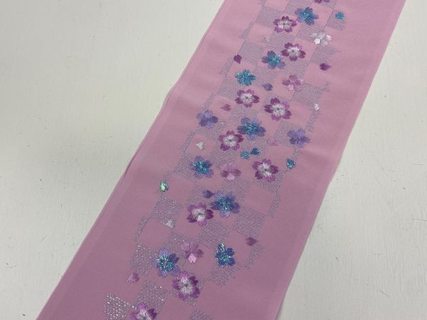 ▼三作▼テイジン　ラメ　刺繍半衿　日本製　K72_画像3