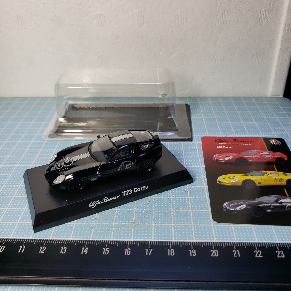 Kyosho 1/64 Alpha Romeo миникар коллекция Alpha Romeo TZ3 Corsa чёрный Kyosho 1/64 Alpha Romeo миникар коллекция Alpha Romeo TZ3 Corsa чёрный