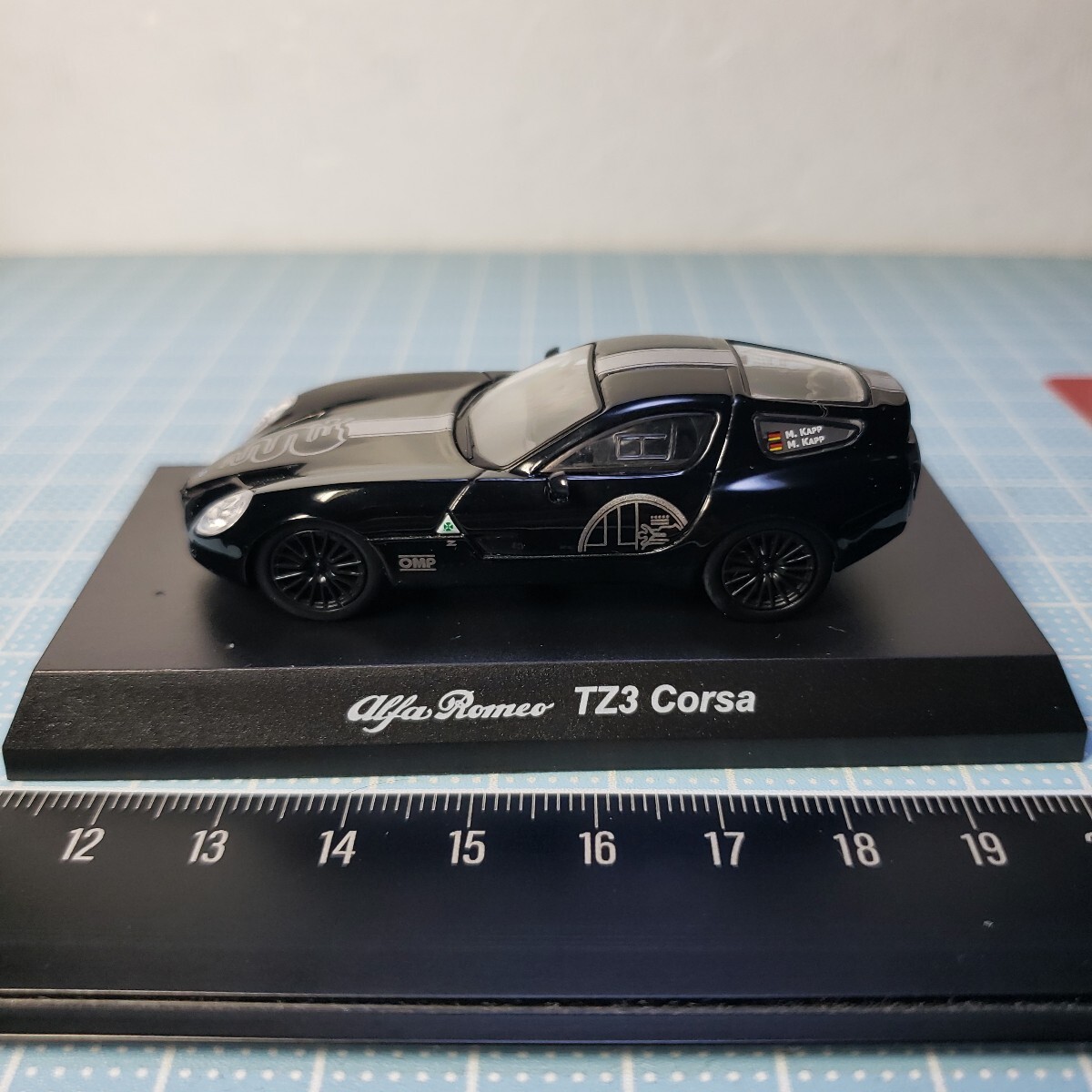 Kyosho 1/64 Alpha Romeo миникар коллекция Alpha Romeo TZ3 Corsa чёрный