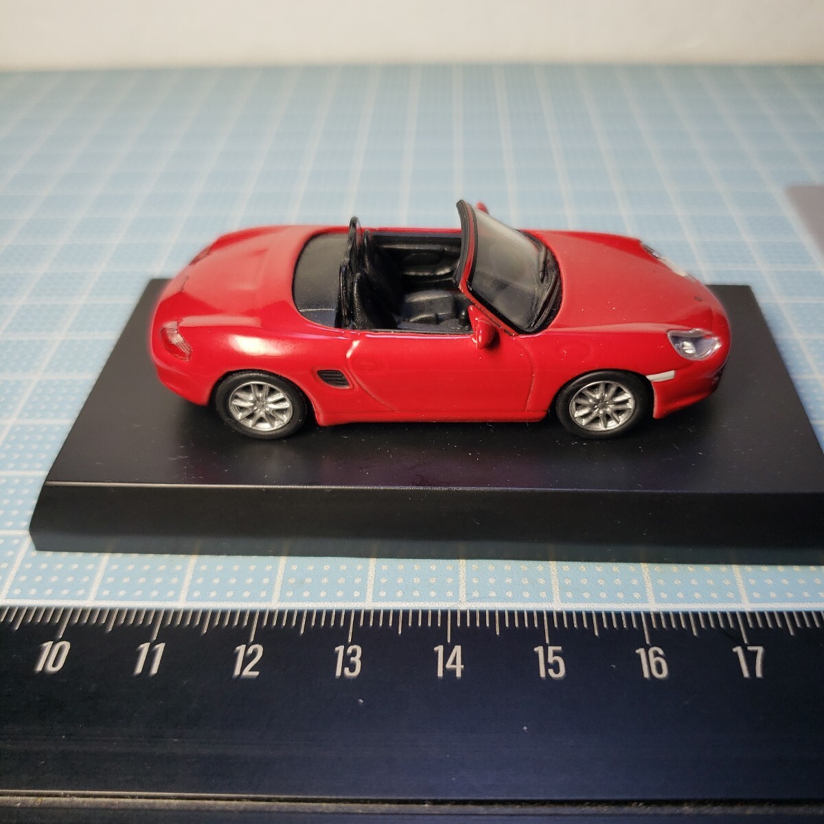 Kyosho 1/64 Porsche миникар коллекция PORSCHE BOXSTER красный