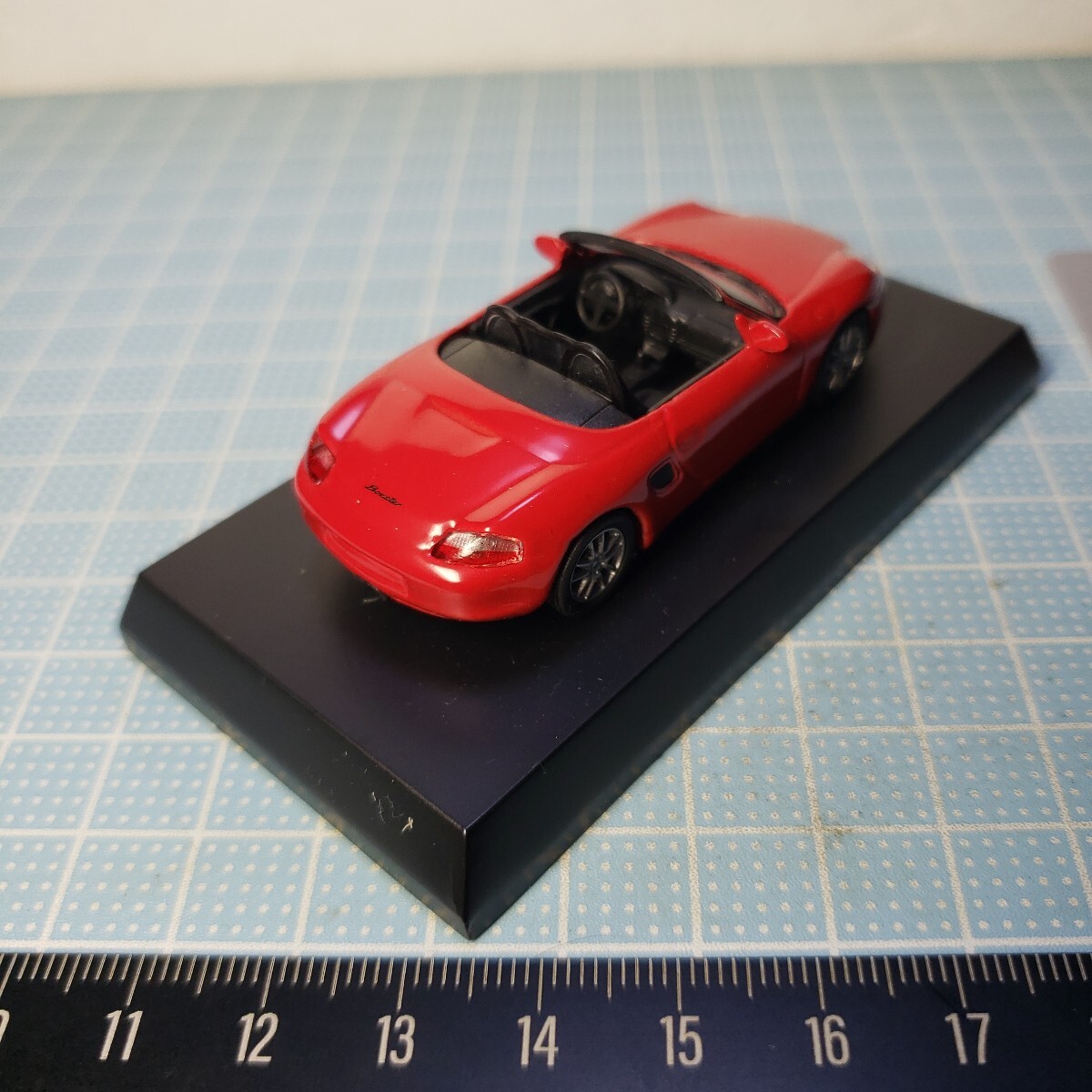 Kyosho 1/64 Porsche миникар коллекция PORSCHE BOXSTER красный