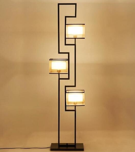 照明器具 ヴィンテージ フロアスタンド スタンドライト 3燈 垂直スタンドランプ フロアライト