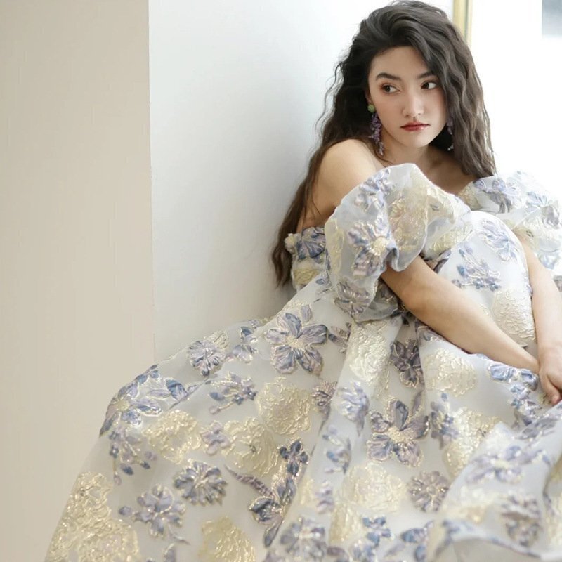 人気新品　ウエディングドレス カラードレス　結(jié)婚式　披露宴　パーティー　演奏會　発表會　ステージ