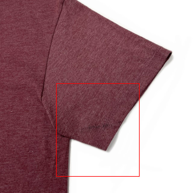 売切り【正規新品】VOLCOM ボルコム◆半袖 Tシャツ スケート サーフ ストーンロゴ 男女兼用(S)赤 ボルドー 250617-B_画像6