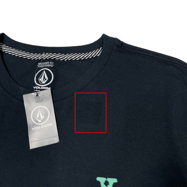  прямые продажи [ стандартный новый товар ]VOLCOM Volcom * короткий рукав футболка skate Surf Stone Logo задний принт для мужчин и женщин (M) чёрный 250617-B