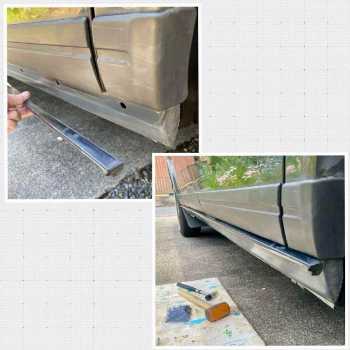 ボルボ240 社外 新品 ロッカーパネルモール・クリップ 6個セット ☆ 送料無料 ☆ VOLVO 240 ドア下モールクリップ_画像3