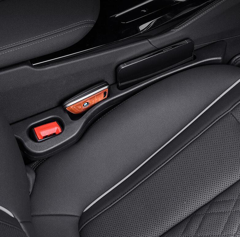  新作 BMW 車用 シート隙間埋クッション 車用シート コンソール 隙間 クッション 小物入れ 付き 車用隙間 クッション 黑_画像6