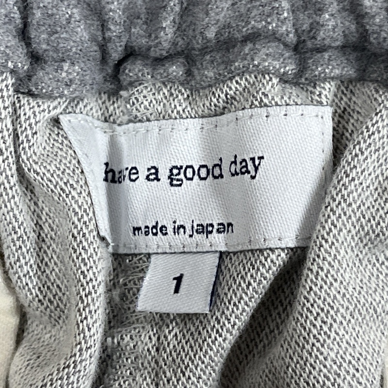 have a good day/ハブアグッドデイ/コットンリラックスフランネルパンツ/ゴムウエスト×ドローコード/テーパードシルエット/イージーパンツ_画像9
