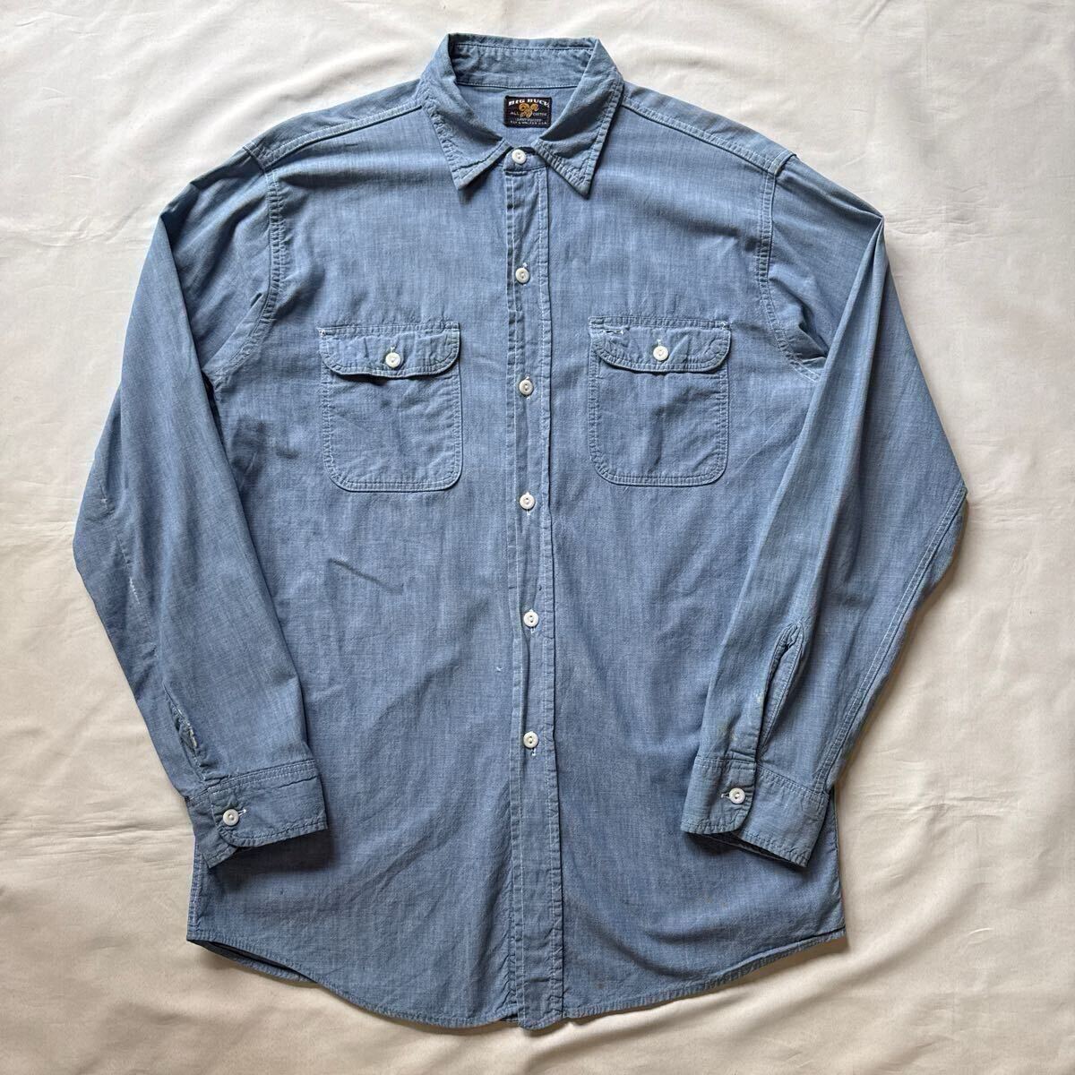 ~60s BIG BUCK CHAMBRAY WORK SHIRT ヴィンテージ ビンテージ シャンブレーシャツ ワークシャツ ELY&WALKER アメカジ 50s 送料無料_画像2