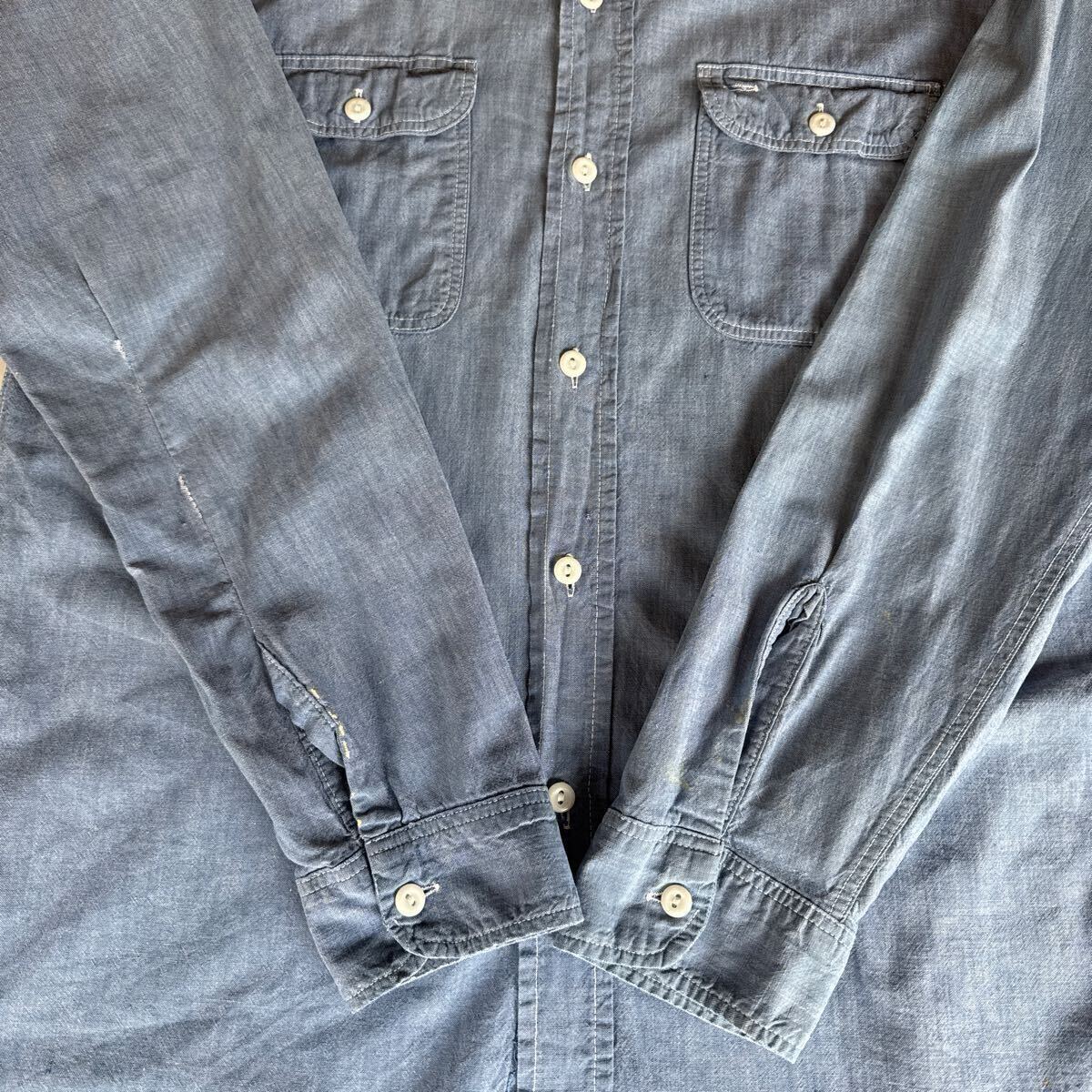 ~60s BIG BUCK CHAMBRAY WORK SHIRT ヴィンテージ ビンテージ シャンブレーシャツ ワークシャツ ELY&WALKER アメカジ 50s 送料無料_画像6