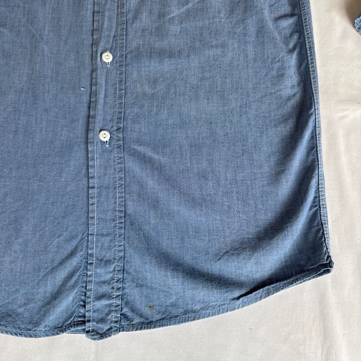 ~60s BIG BUCK CHAMBRAY WORK SHIRT ヴィンテージ ビンテージ シャンブレーシャツ ワークシャツ ELY&WALKER アメカジ 50s 送料無料_画像7