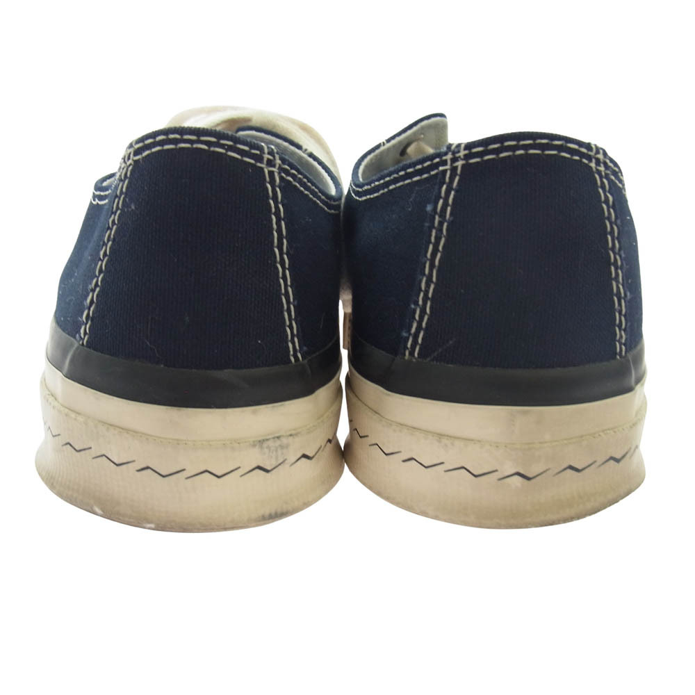 VISVIM ビズビム 25SS 0125101001002 SKAGWAY キャンバス ローカット スニーカー ネイビー系 US9【中古】_画像3