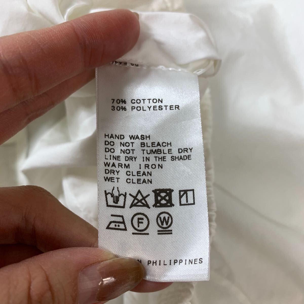 IENA イエナ ブラウス ドルマンスリーブ トップス カットソー 綿 コットン 白 ホワイト アイボリー F YA134_画像6