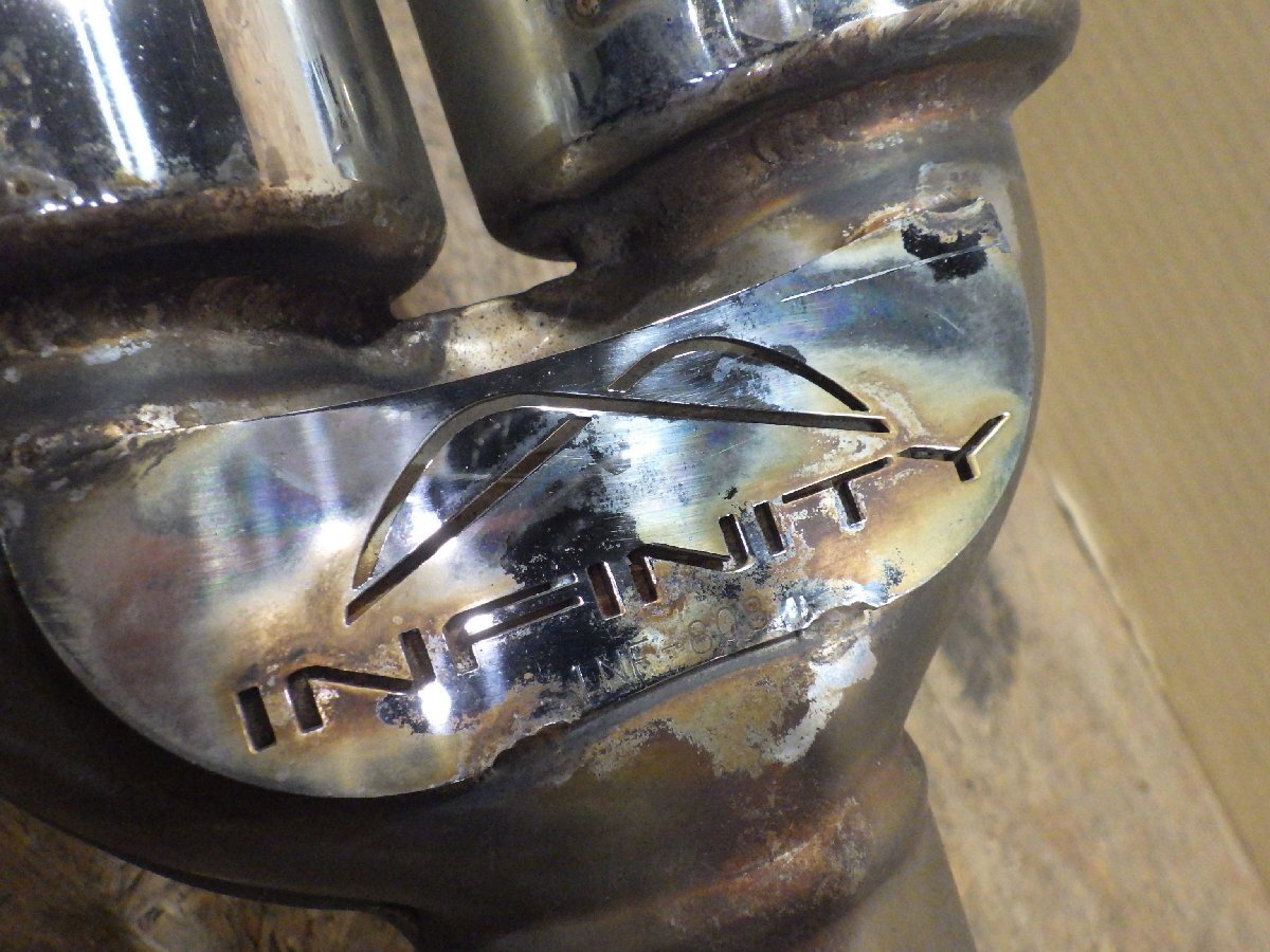 【山形 酒田発】中古 ミラジーノ DBA-L650S リアマフラー ロッソモデロ 2WD用 センター2本出し ステー/ブッシュ付 テスト済