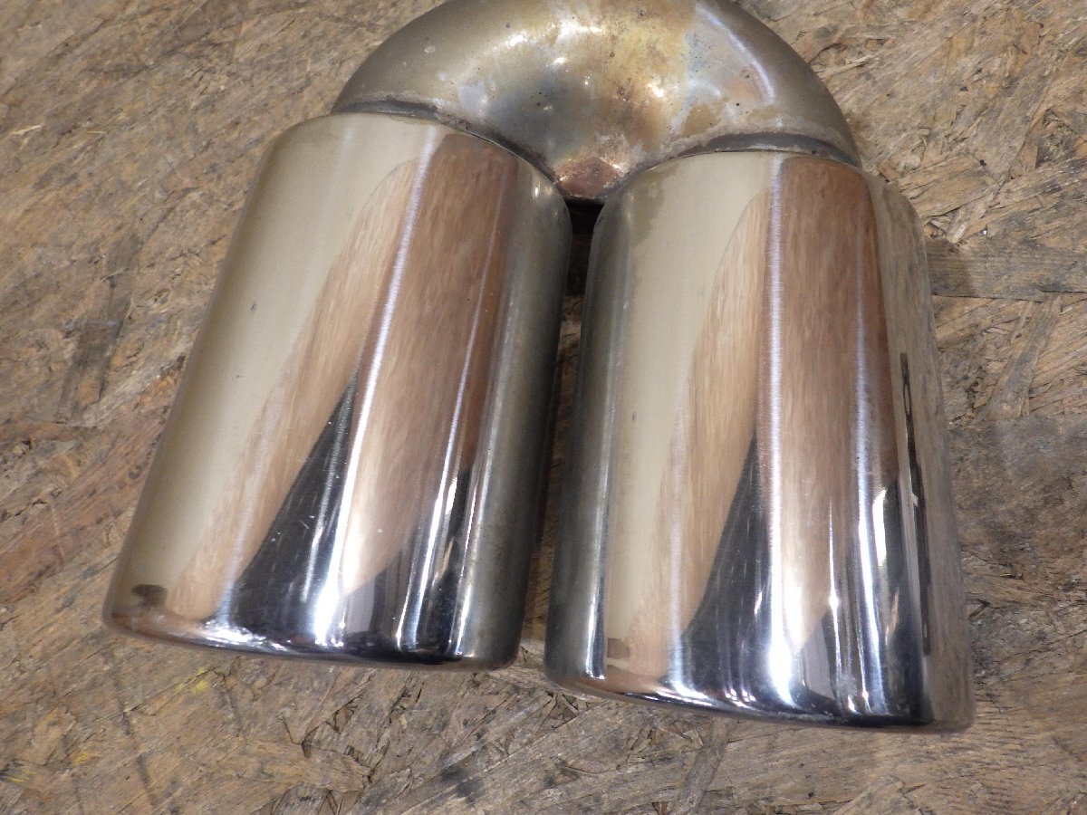 【山形 酒田発】中古 ミラジーノ DBA-L650S リアマフラー ロッソモデロ 2WD用 センター2本出し ステー/ブッシュ付 テスト済