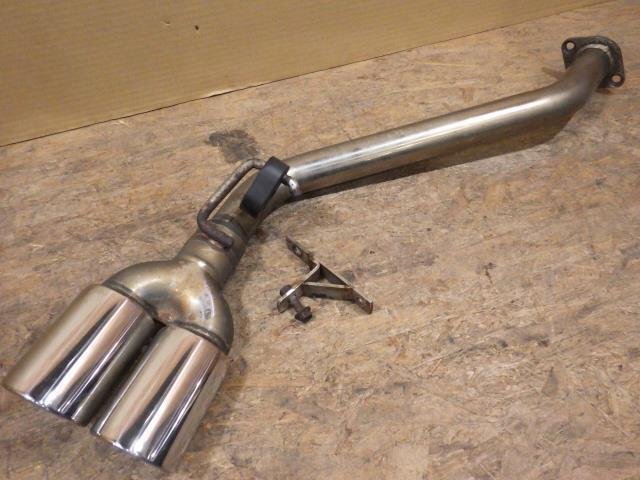 【山形 酒田発】中古 ミラジーノ DBA-L650S リアマフラー ロッソモデロ 2WD用 センター2本出し ステー/ブッシュ付 テスト済