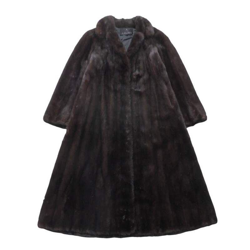 GS1397＝最高級毛皮 MINK アズマ*マホガニーミンク 逆毛*ファー