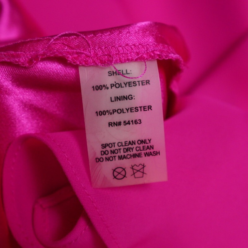 M1287#未使用*カルバンクライン*Calvin Klein*マキシドレス*ロング*パーティ*アメリカンスリーブ*ビジュー裝飾*ピンク系