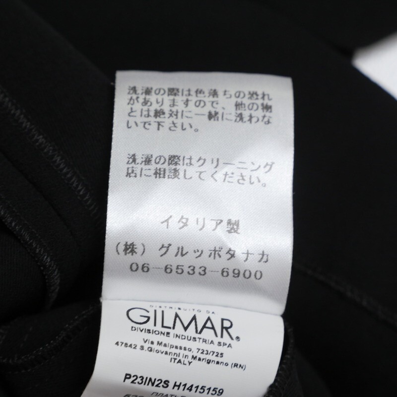 GS2797▼未使用/イタリア制▼ヌメロ ヴェントゥーノ N°21*2023AW リボンタイ ワンピース ハンガー付き サイズ40 ブラック×ホワイト